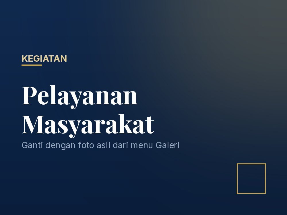 Pelayanan Masyarakat